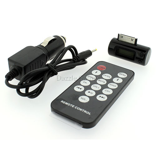 Car Charger Adapter FM Transmitter Remote for iPhone 4S 4 4G 3GS 3G