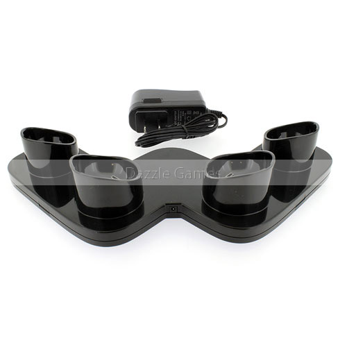 Quad Charging Station Charger Stand Dock for PS3 Move  