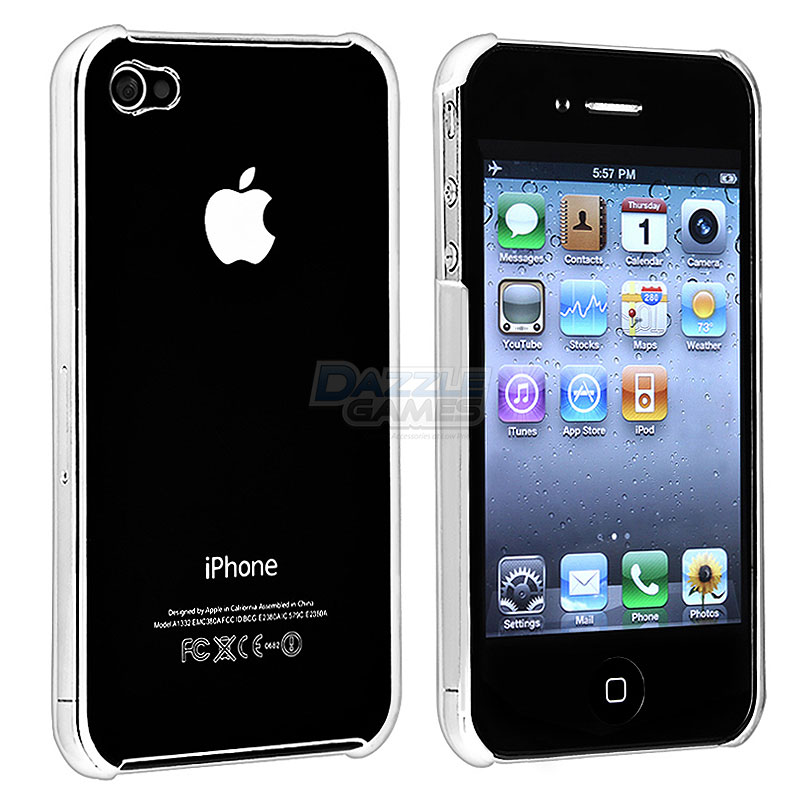 Ultra Thin Crystal Clear Snap on Hard Case Cover for iPhone 4 G 4S 4GS 